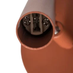 Væglampe Sopel, teglrød, 1 lyskilde, stål, højde 15 cm