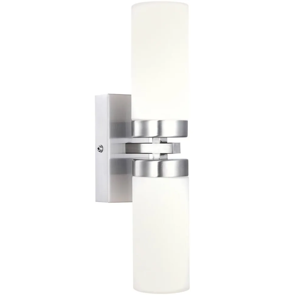 Væglampe Space, nikkel, 2 lyskilder, IP44