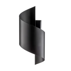 Væglampe Spiner sort, højde 30 cm, stål