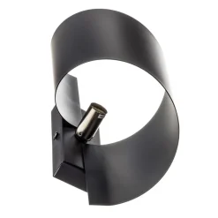 Væglampe Spiner sort, højde 30 cm, stål