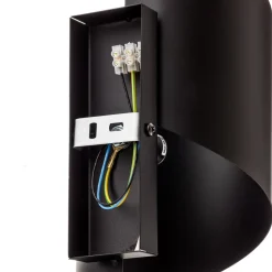 Væglampe Spiner sort, højde 30 cm, stål