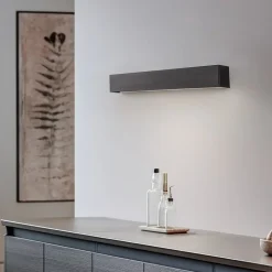 Væglampe Straight S, 62 cm, sort