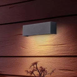 Væglampe Straight XS, bredde 26 cm, grafit