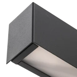 Væglampe Straight XS, bredde 26 cm, grafit