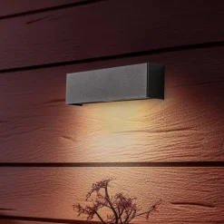 Væglampe Straight XS, bredde 26 cm, sort