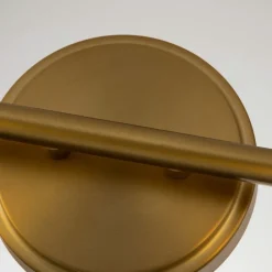 Væglampe Swell IP44, 2-lys, børstet messing