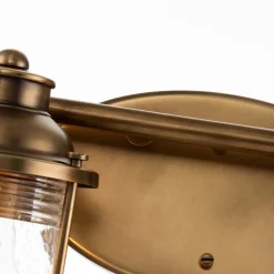 Væglampe til badeværelse Ashland Bay, 4-lys, messing