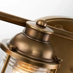 Væglampe til badeværelse Ashland Bay, 4-lys, messing