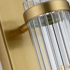 Væglampe til badeværelset Wellington1, messing, 1 lyskilde, højde 40 cm