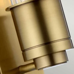 Væglampe til badeværelset Wellington1, messing, 1 lyskilde, højde 40 cm