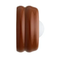 Væglampe Tina, terrakotta/opal, glas, Ø 19 cm