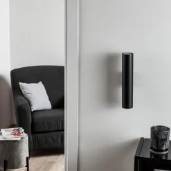 Væglampe Tube op/ned, sort