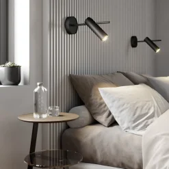 Vægspot Leda 1, 1 lyskilde, sort