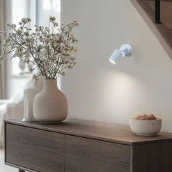 Vægspot Livia, blå, 13 cm, metal, justerbar, GU10