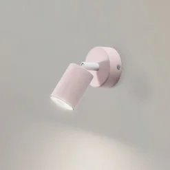 Vægspot Livia, lyserød, 13 cm, metal, justerbar, GU10