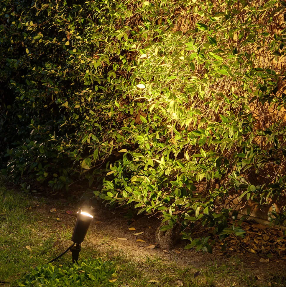 Vægspot og spot med jordspyd i en - Toni