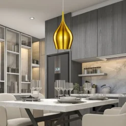 Vibrant hængelampe Ø 12 cm, guld