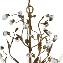 Vidunderlig lysekrone Almandite 5 lyskilder