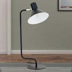 Viktoria skrivebordslampe, justerbart hoved, sort