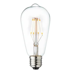 Vintage LED-pære, E27, 3,5 W, 2.200 K, klar, dæmpbar