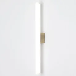 Visagist LED-spejllampe, holder i antik messing