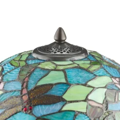 Waterlily fortryllende bordlampe i Tiffany-stil