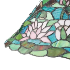 Waterlily fortryllende bordlampe i Tiffany-stil