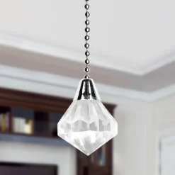 Westinghouse akryl diamant trækkæde i krom