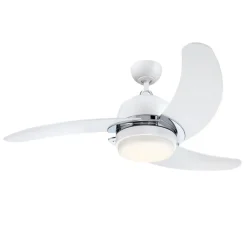 Westinghouse Simone ventilator, LED-pære, hvid