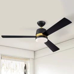 Westinghouse Tristan ventilator sort/kirsebær