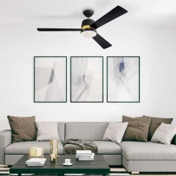 Westinghouse Tristan ventilator sort/kirsebær