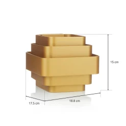 WEVER & DUCRÉ J.J.W. 02 Væglampe 18,8 cm guld