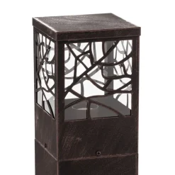 Whitney sokkellampe, rustfarvet