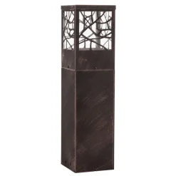 Whitney sokkellampe, rustfarvet