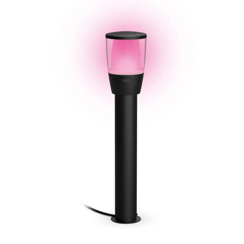 WiZ Elpas LED-gadelampe sort RGBW udvidelse