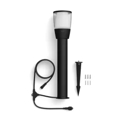 WiZ Elpas LED-gadelampe sort RGBW udvidelse