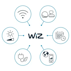 WiZ Elpas LED-gadelampe sort RGBW udvidelse