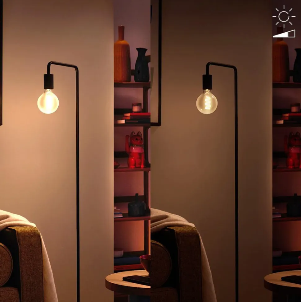 WiZ G95 LED-filamentpære globe WiFi E27 6,3 W RGBW