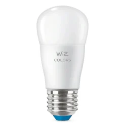 WiZ P45 LED-pære E27 4,9 W dråbeformet satineret RGBW