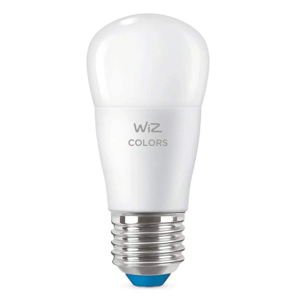 WiZ P45 LED-pære E27 4,9 W dråbeformet satineret RGBW
