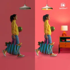 WiZ P45 LED-pære E27 4,9 W dråbeformet satineret RGBW