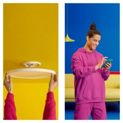 WiZ SuperSlim LED-loftslampe RGBW Ø54cm hvid