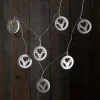 Woodworks LED-lyskæde med 10 hjorte-hoveder
