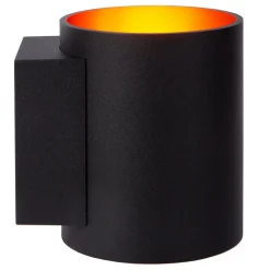 Xera væglampe, sort, Ø 8 cm, up/downlight, aluminium