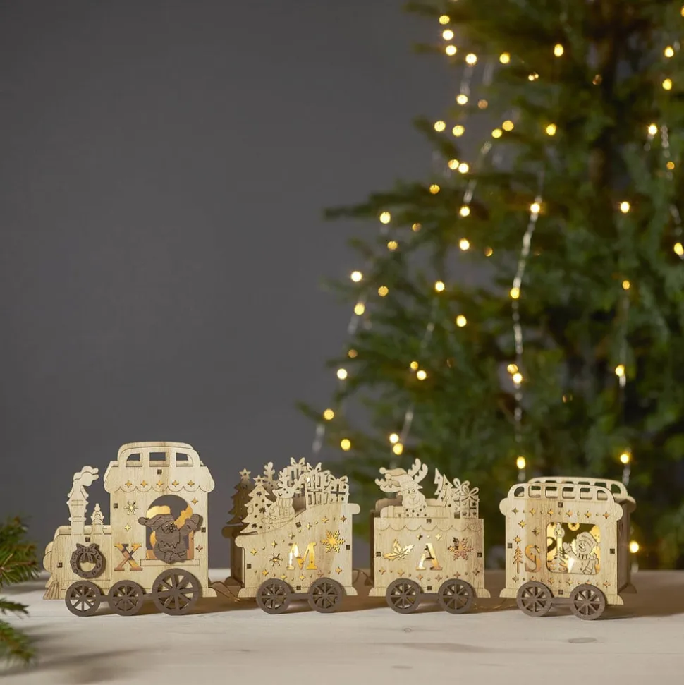 Yuletide LED-dekorationslampe som juletog