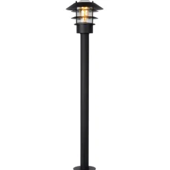 Zico pullertlampe af aluminium, sort